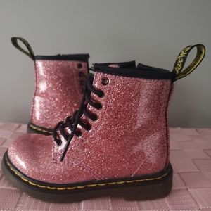 1460 Patent Glitter Jr Delaney Boot (Toddler)